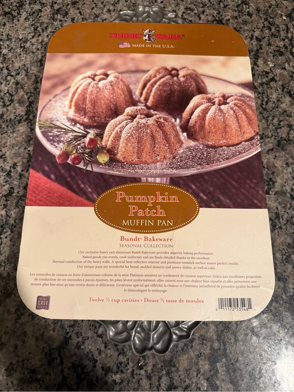 NWT Nordic Ware Pumpkin Patch Muffin Pan 12-Cavity Fall Thanksgiving